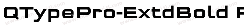 QTypePro-ExtdBold Re字体转换